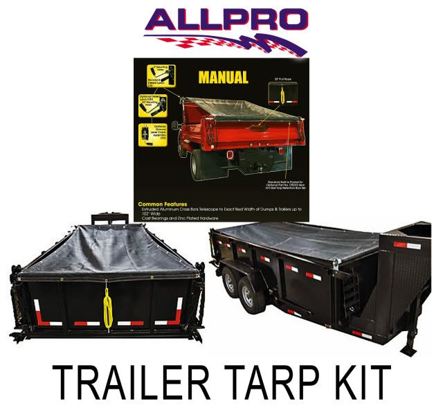 Dump Trailer Mesh Tarp Cover Kit 7 X 18 Trailer Parts Ebay 2461